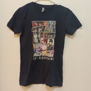 Next level black T-shirt with Manga artwork.